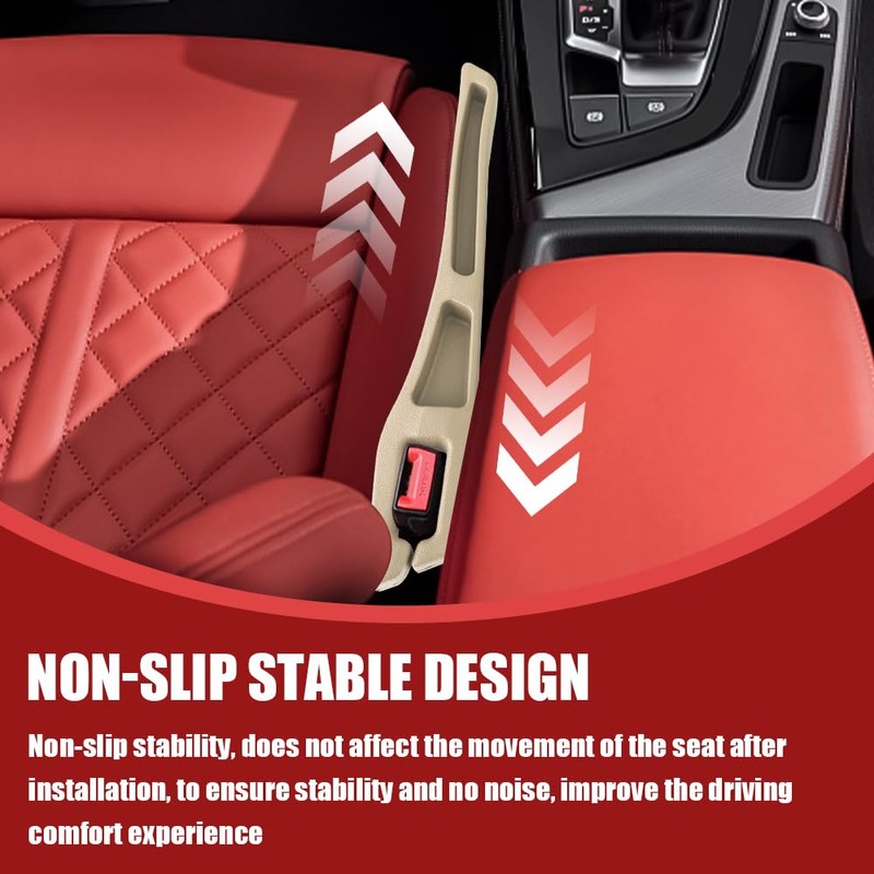 HQRNYP 2PCS No Drop Seat Guard, Car Seat Gap Filler,