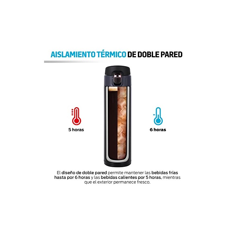 Redlemon 2 Termos para Café de Acero Inoxidable 420 ml