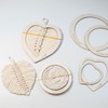 HICOHAND Cutting Template Macrame, Heart Shaped Feather Cutting Template Macrame