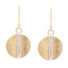 Robert Lee Morris Soho Womens Statement Two-Tone Wire Wrapped Circle