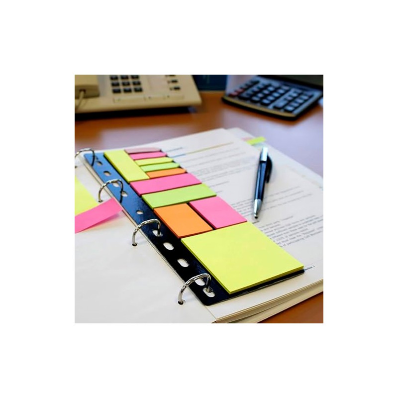 Redi-Tag Ring Binder Sticky Notes Set - 270 Sheets of