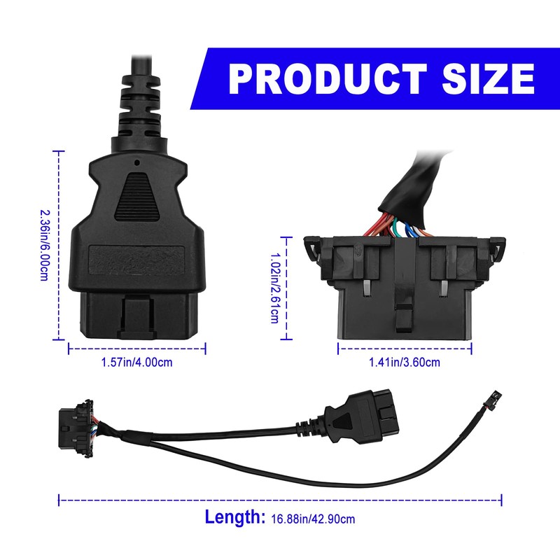 Dunviku - Cable de seguridad OBD2 para puerta de seguridad