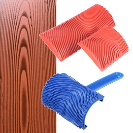 UTST Wood Grain Paint Roller Indoor Wood Grain Painting Tool Painting Supplies Painting Tool (M3+M16)