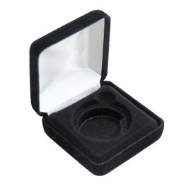 Guardhouse Black Velour Coin Display/Gift Box for One Large/Air Tite “H” Capsule Bundle of 5