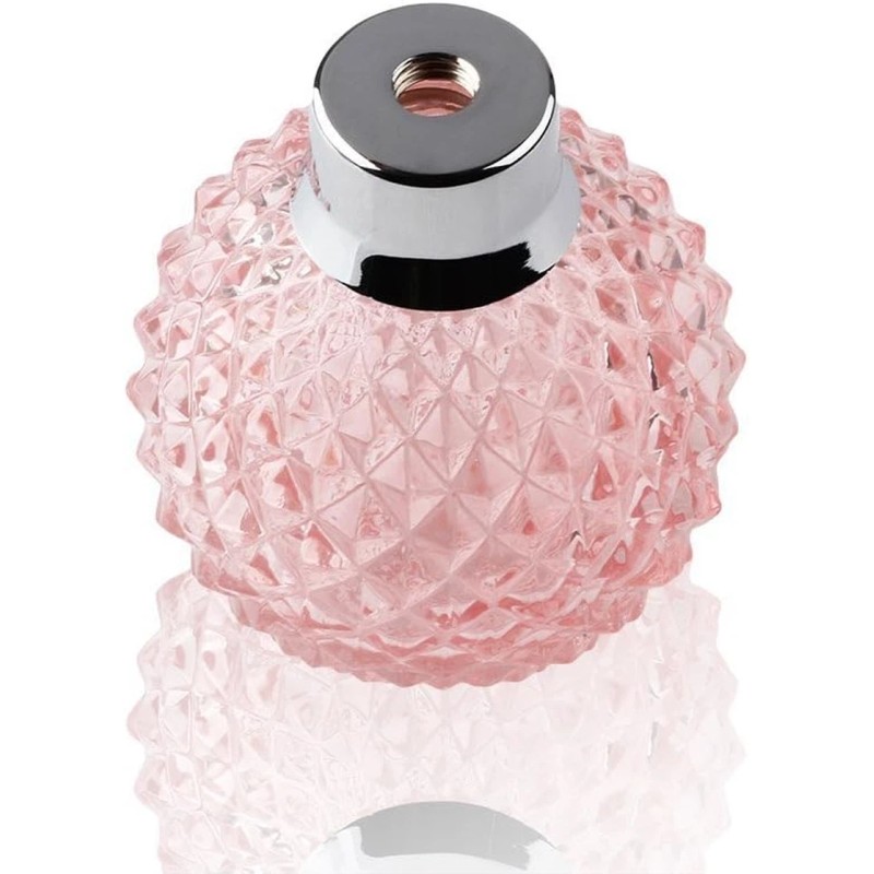 Coolrunner Crystal Art Vintage Style Refillable Perfume Atomizer Spray (Pink)