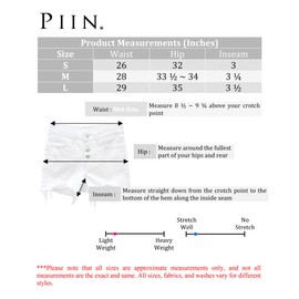 VERVET by Flying Monkey Distressed White Denim Shorts Mid-Rise (US, Alpha, Medium, Regular, Regular, White)