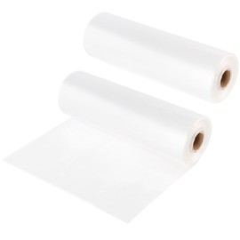 GINLANK 680 Count 12 x 16 Inch Plastic Produce Bags, White Plastic Food Storage Bags, Supermarket Package Bag Roll for Rice, Fruits, Vegetables, Snacks, Jelly, Bread,1 Roll/340 Bag