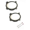 6x9 Front Door Car Stereo Speaker Install Adapter Plates and