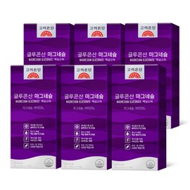 Korea Eundan Magnesium Gluconate Liquid Stick, 6 pieces, 300ml / 고려은단 글루코산 마그네슘 액상스틱, 6개, 300ml