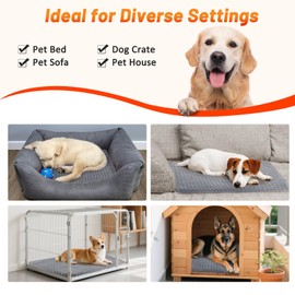 Cat Heating Pad, Waterproof Heated Cat Dog Bed with Adjustable Temperature & Timer, Electric Pet Mat for Indoor Cats Dogs, Chew Resistant Steel Cord（Large : 35"x24" Gray）