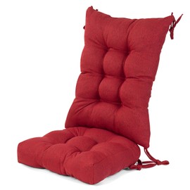 Lokex Rocking Chair Cushion,Double Non-Slip Chair Cushion with Lacing and Non-Slip Bottom，Suitable for Multi-Scene Application Indoor/Outdoor Rocking Chair Cushions (Red)