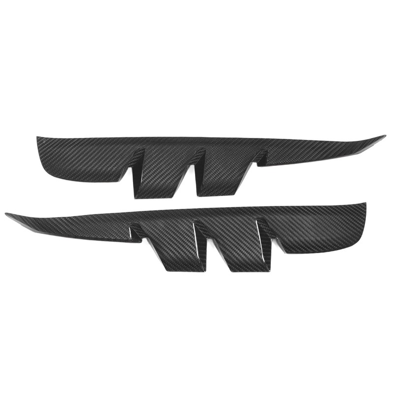 2PCS Side Vent Frame Cover Dry Carbon Fiber Material Replacement