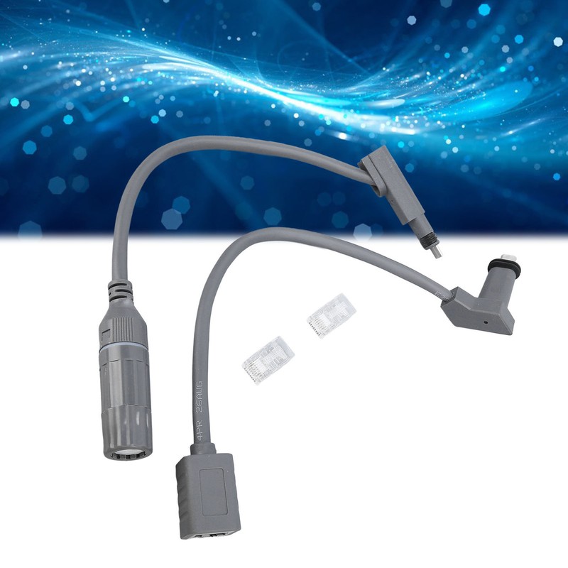 SPX Plug to RJ45 Adapter 1200Mbps Transmission Speed Rectangular Satellite