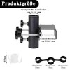 Parasol Holder Balcony Railing with Hooks, Diameter 25-38 mm Balcony
