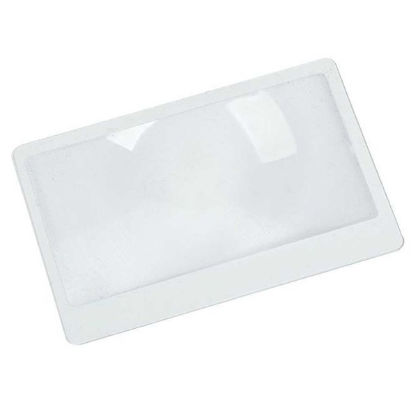 25 Pcs 3X Credit Card Magnifiers Transparent PVC Pocket Magnifier