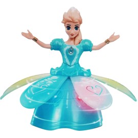 SDMAX Snow Dance Doll for Girls,Dancing and Singing Doll with Flashing Light & Music, Bump & Go Princess Doll Toy for Kids