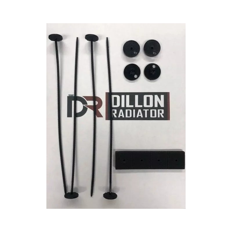 Dillionradiator Universal Zip-Tie Style Electric Cooling Fan Through-Radiat