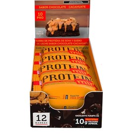 Wild Protein  Mini Barras de Protena  Sabor Cacahuate  10 g de Protena por Barra  Paquete de 12 Unidades  30 g por barra                              