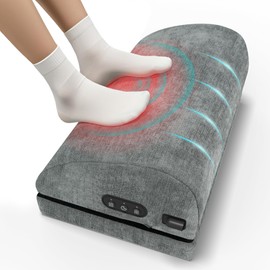 Foot Rest Under Desk, Foot Stool Under Desk at Work with Heat,Vibration,2 Height Desk Foot Rest for Office Chair,Gaming Chair Footstool