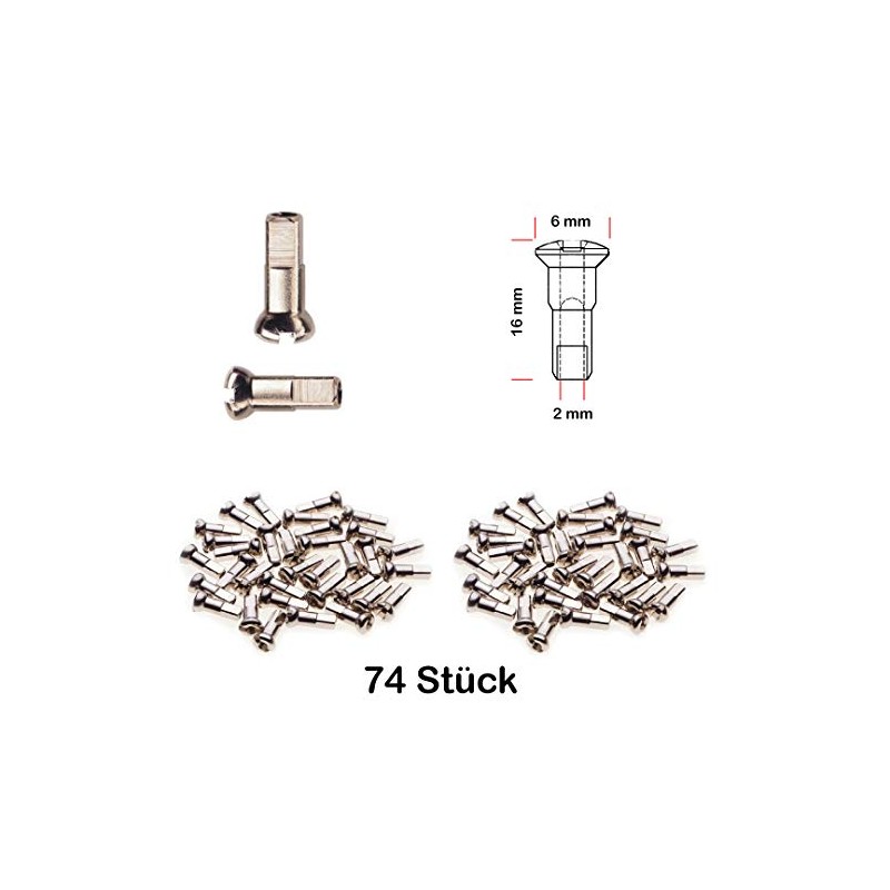 Spokes Nipple Bicycle Rim Balance Wheel Rust-Free 2.0 mm x