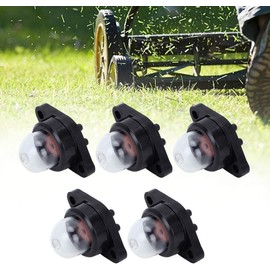 Mumusuki Bomba de Cebado para Carburador, 5 Unidades de Repuesto, Compatible con 530071835 y 530047213, para Motosierras y Herramientas de Jardinería
