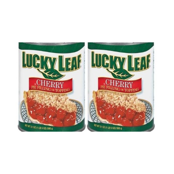 Lucky Leaf Cherry Pie Filling or Topping (2 Pack) 21 oz Cans