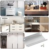Cjueiom 6 Pack Concealed Kitchen Cupboard Handles 128mm Hole Center