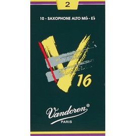 Vandoren SR702 Alto Sax V16 Reeds Strength 2; Box of 10