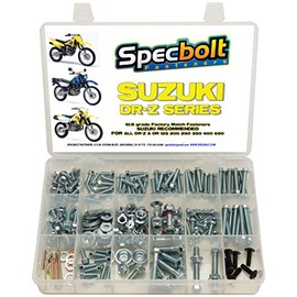 250pc Specbolt Suzuki DRZ DR Four Stroke Bolt Kit for Maintenance & Restoration of DRZ400 Using OEM Spec Fastener DR-Z DR 70 100 110 125 200 250 350 400 650 DRZ SM