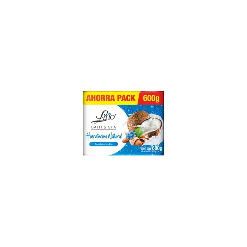 Jabón en barra Lirio Bath & Spa Coco 150g 4