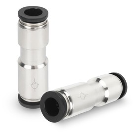 Goldpea Pneumatic Push to Connect Fitting Check Valve 1/4" OD x 1/4" OD One-way Valve Pack of 2