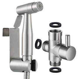 CIENCIA Bidet-Handbrause für Toilette Sprayer Premium Edelstahl Sprüher Shattaf Komplett Bidet Set für WC(WS024AF)