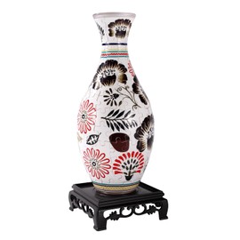 3D Puzzle Flower Vase, Plastic Flower Vase Puzzles for Home Decoration & Flowers Arrangements Special Puzzles Vases Gifts for Puzzle Lovers
