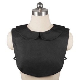 Wearlizer Women's cotton Doll Collar, Chiffon, Removable Half Shirt, Blouse -