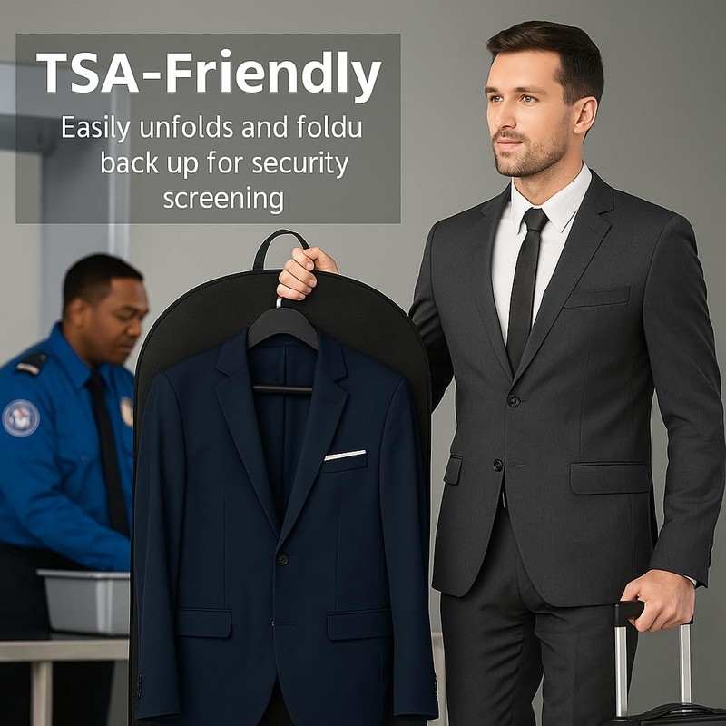 (2 set) 54" Hanging Garment Bag Wardrobe Closet Storage -