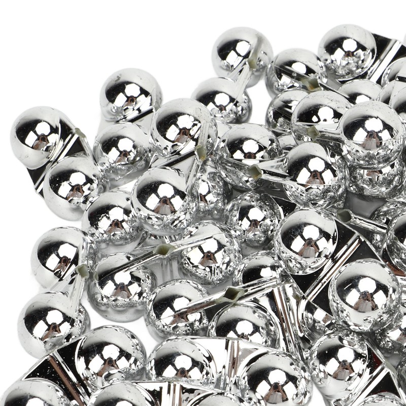 50PCS Fishing Double Rattle Metal Sea Fishing Attractor Bell Beads