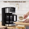 Yabano Drip Coffee Maker 12 Cups Touch Screen Ice Coffee