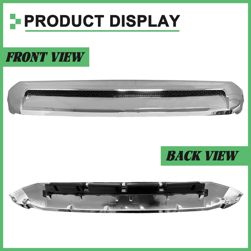 MATMACRO Front Upper Grille Compatible for Toyota Tundra Hood Bulge
