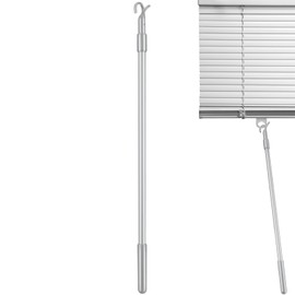 Housoutil Venetian Blind Rod Blind Rod with Hook Accessories Opening Blinds Hook for Window Blind Long Aluminum Alloy Interior Cord Office