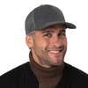 Atlantis Rapper Jersey Mid Visor Trucker Cap - Dark Grey