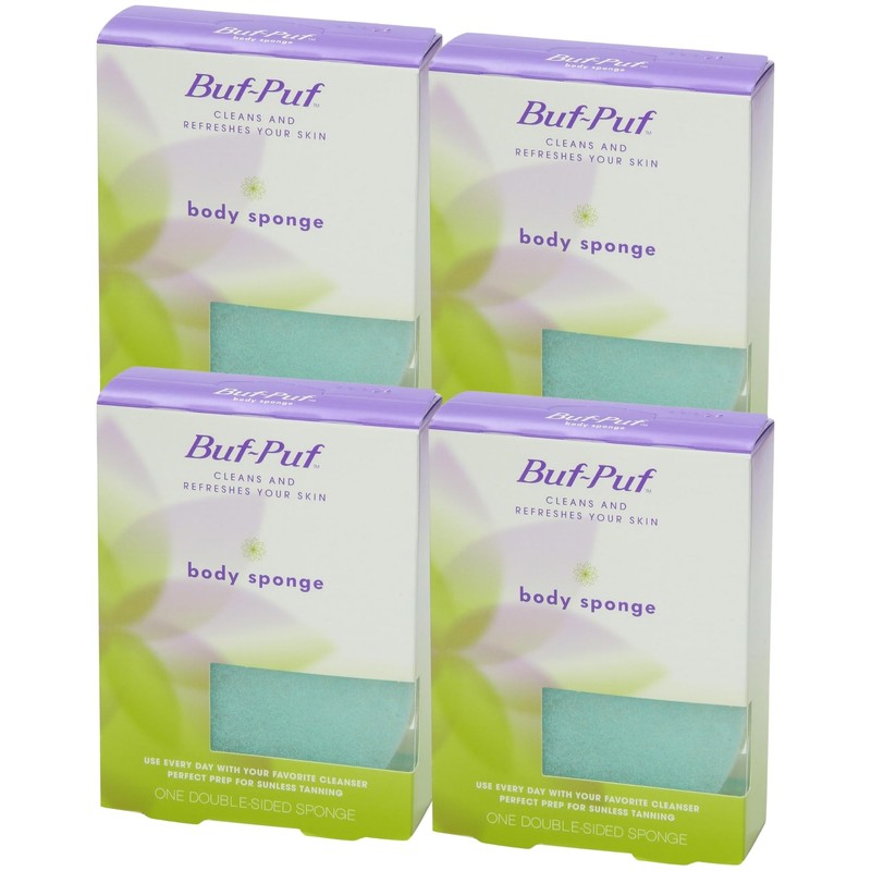Buf-Puf Body Sponge, Bath Sponge, Dermatologist Developed, Cleanses Skin of