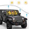 DaisyInner Windshield Sun Shade Compatible with Jeep Jk Jku Jl