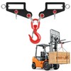 Forklift Lifting Hook with Side Shackle Holes – 6800 lbs