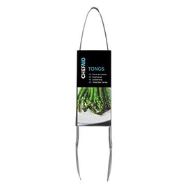 Chef Aid Metal Food Tongs,Silver,23cm