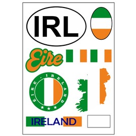 Daged Ireland Sticker Card Sticker Sheet – Car Motorcycle Biker Flag Decoration AK