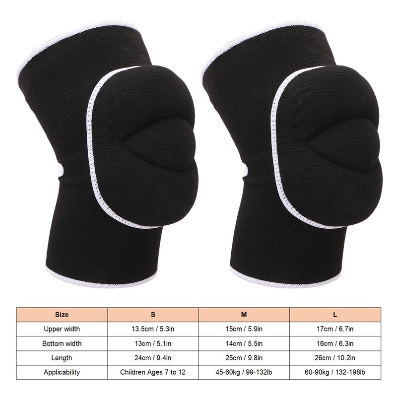 2pcs Sponge Knee Pads Soft Breathable Knee Protector Thickened Knee