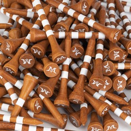 MAZEL Golf Tees Wood Tees Long Tees 70mm/83mm (Pack of 120 (Brown))