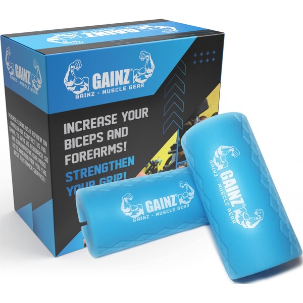 Gainz - Thick Bar Dumbell/Barbell Weight Lifting Adapters - Grow