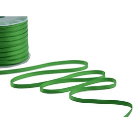 Furlanis Double Satin Ribbon - Italian Weave Flag - 6mm x 25m - Green Flag