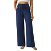 DLOODA Wide Leg Pants Women High Waisted Slacks Lounge Baggy